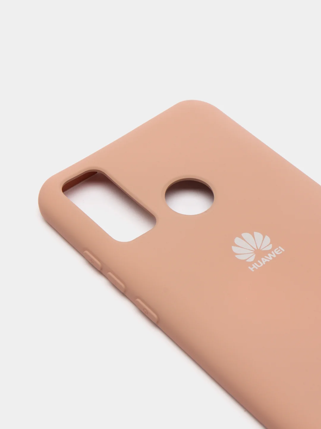 Бежевый защитный силиконовый чехол Silicone Cover HUAWEI P SMART 2020