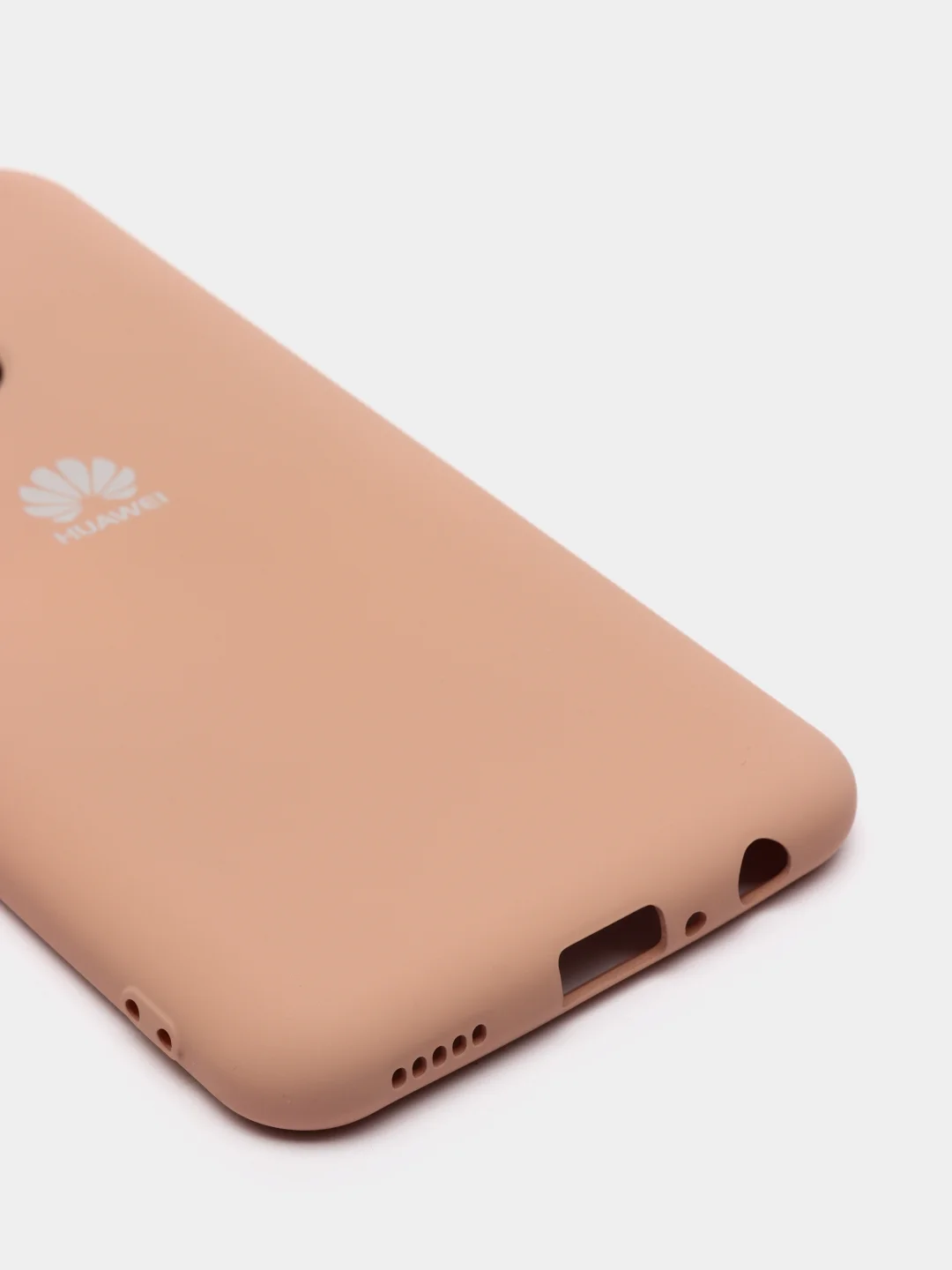 Бежевый защитный силиконовый чехол Silicone Cover HUAWEI P SMART 2020