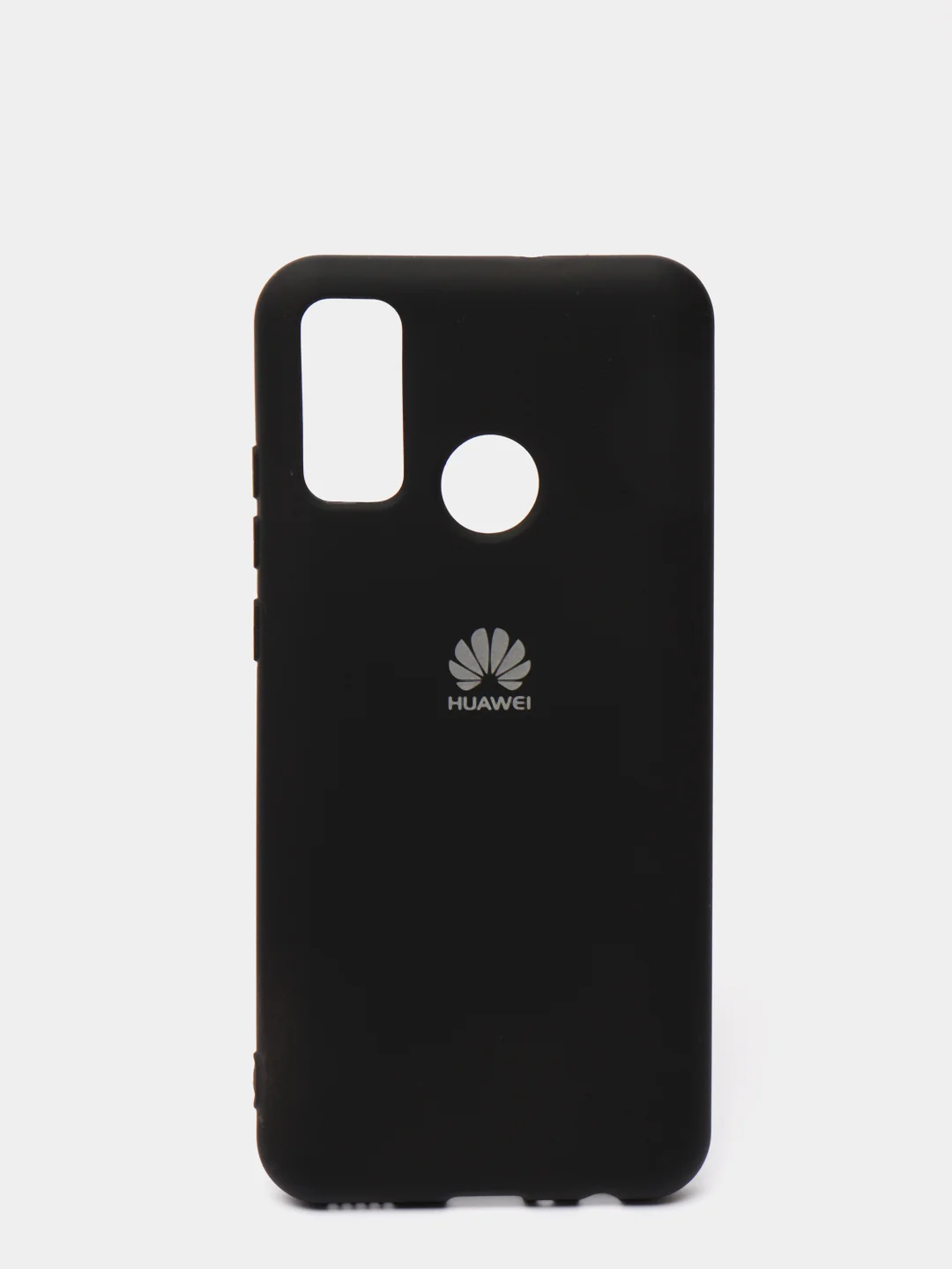 Черный защитный силиконовый чехол Silicone Cover HUAWEI P SMART 2020