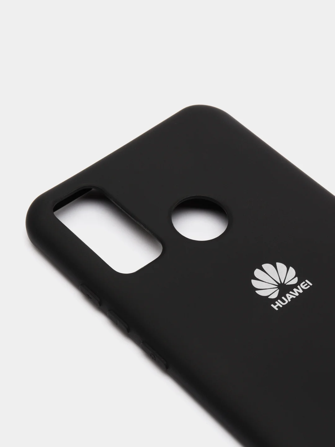 Черный защитный силиконовый чехол Silicone Cover HUAWEI P SMART 2020