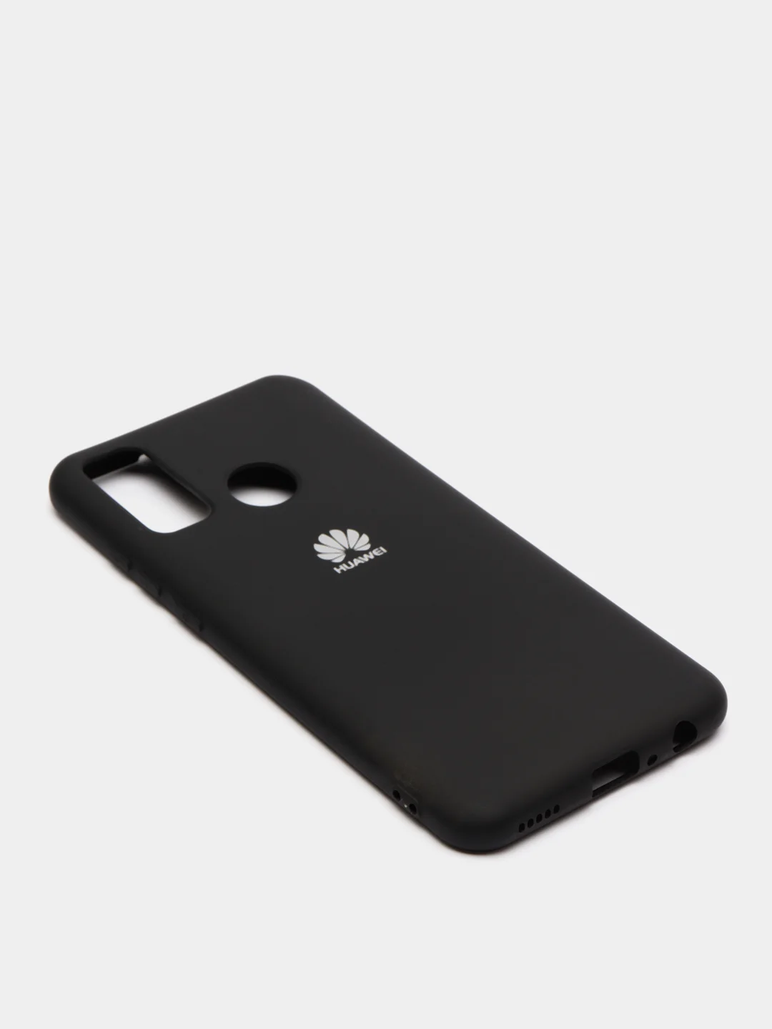 Черный защитный силиконовый чехол Silicone Cover HUAWEI P SMART 2020