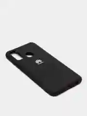 Черный защитный силиконовый чехол Silicone Cover HUAWEI P SMART 2020