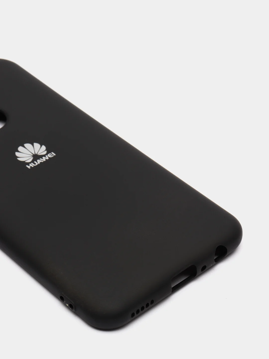 Черный защитный силиконовый чехол Silicone Cover HUAWEI P SMART 2020