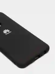 Черный защитный силиконовый чехол Silicone Cover HUAWEI P SMART 2020