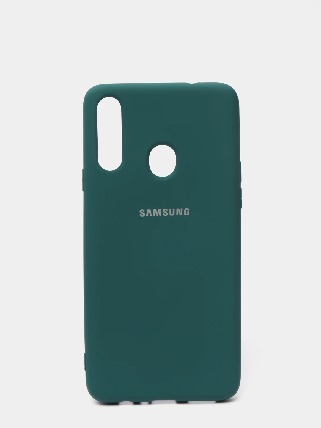 Тёмно-бирюзовый защитный силиконовый чехол Silikone Cover для Samsung A20S
