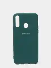 Тёмно-бирюзовый защитный силиконовый чехол Silikone Cover для Samsung A20S