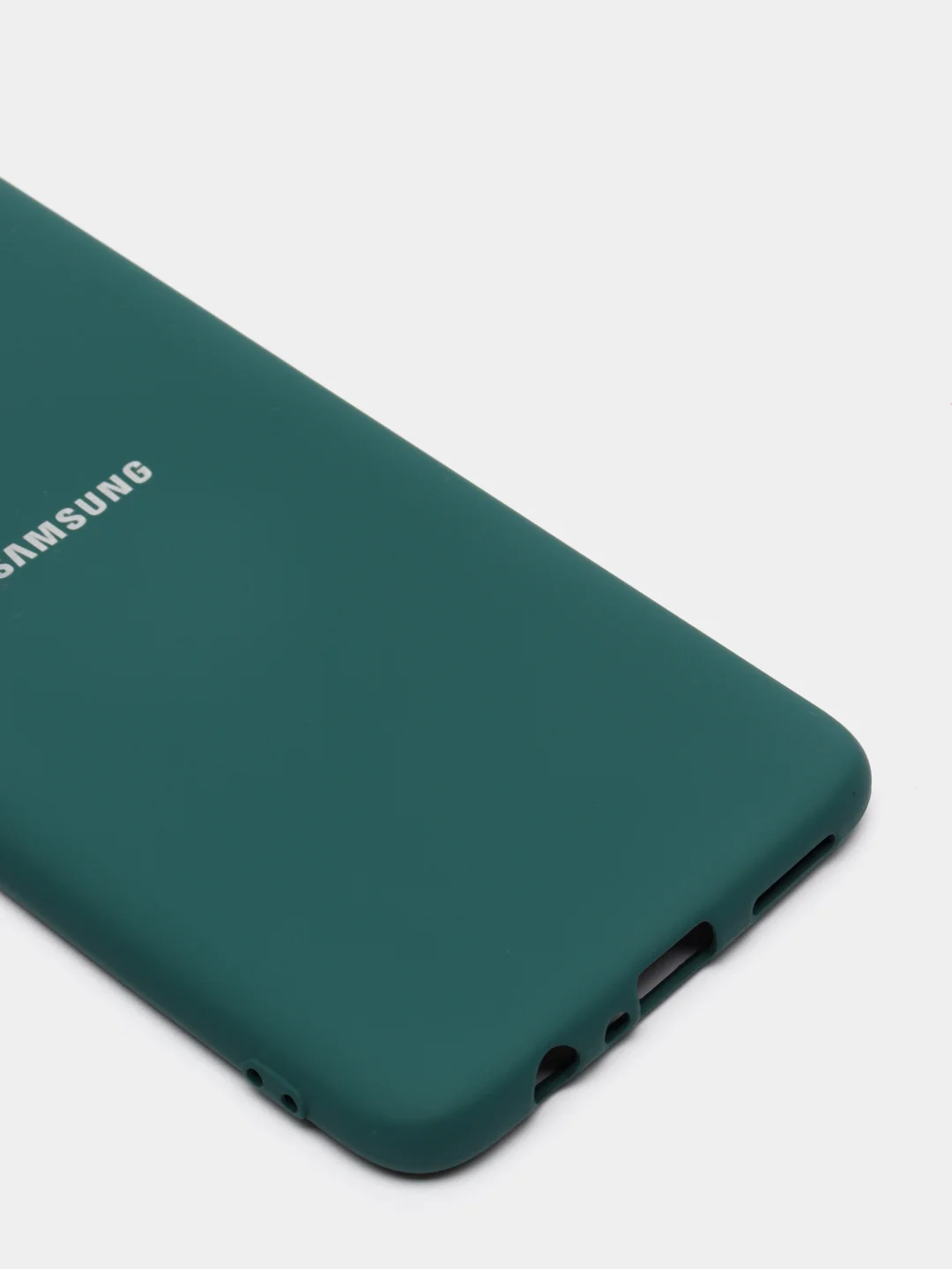 Тёмно-бирюзовый защитный силиконовый чехол Silikone Cover для Samsung A20S
