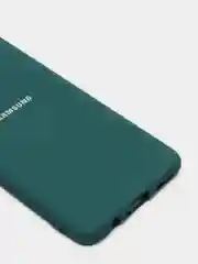 Тёмно-бирюзовый защитный силиконовый чехол Silikone Cover для Samsung A20S