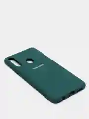 Тёмно-бирюзовый защитный силиконовый чехол Silikone Cover для Samsung A20S