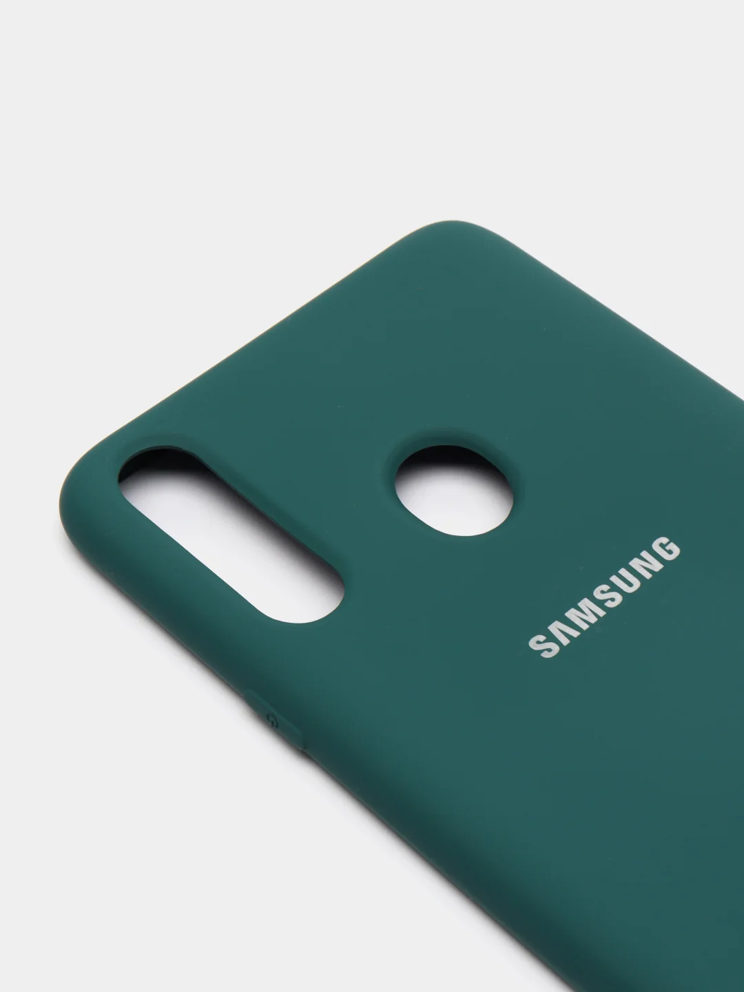 Тёмно-бирюзовый защитный силиконовый чехол Silikone Cover для Samsung A20S