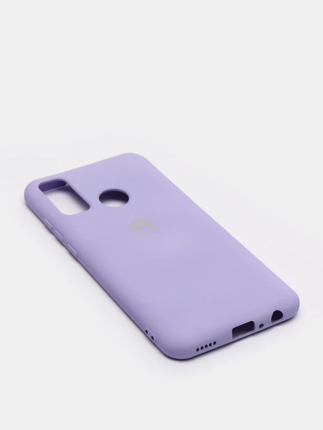 Лавандовый защитный силиконовый чехол Silicone Cover HUAWEI P SMART 2020