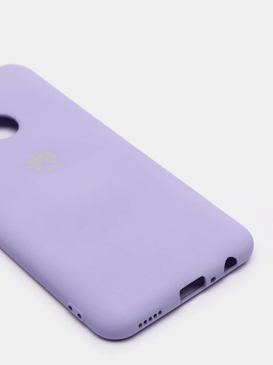 Лавандовый защитный силиконовый чехол Silicone Cover HUAWEI P SMART 2020