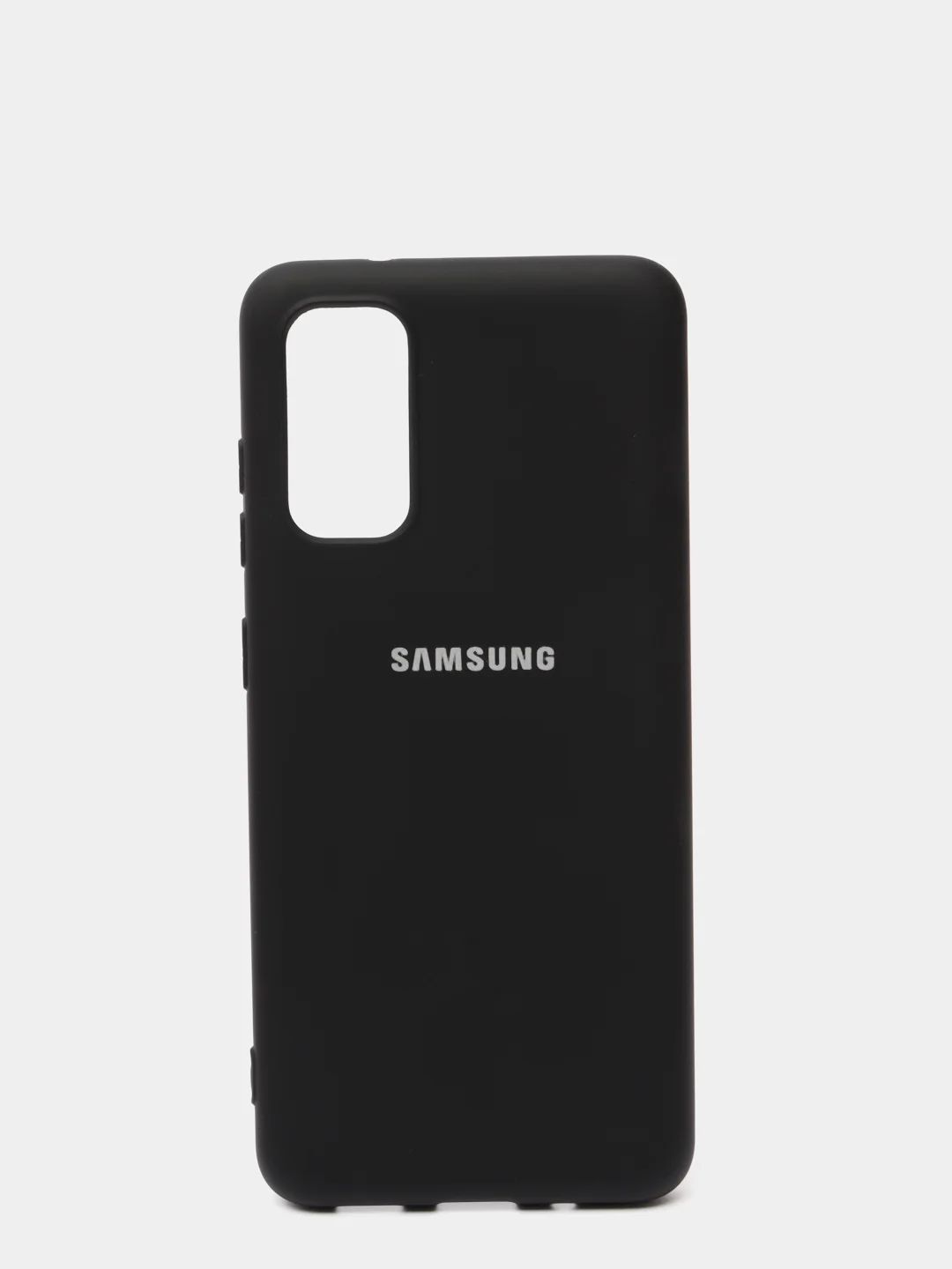 Черный защитный силиконовый чехол Silikone Cover для Samsung S20