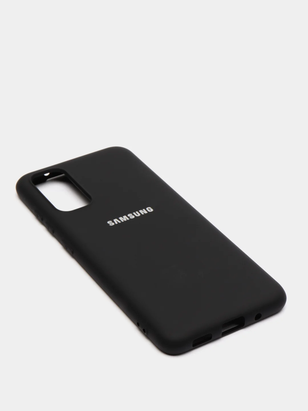 Черный защитный силиконовый чехол Silikone Cover для Samsung S20
