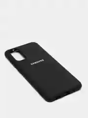 Черный защитный силиконовый чехол Silikone Cover для Samsung S20