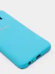 Голубой защитный силиконовый чехол Silikone Cover для Samsung J4 2018