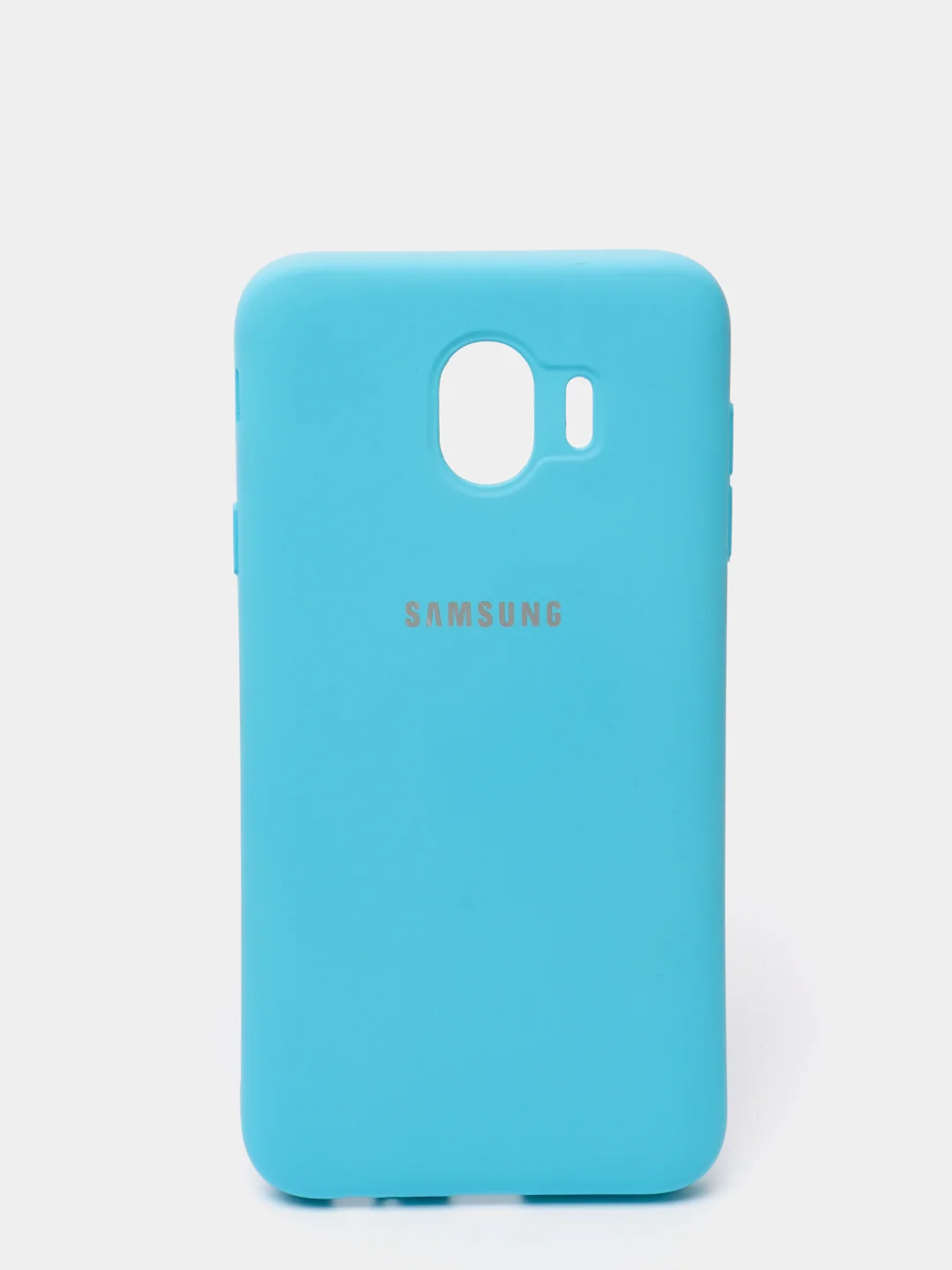 Голубой защитный силиконовый чехол Silikone Cover для Samsung J4 2018