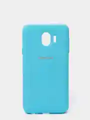 Голубой защитный силиконовый чехол Silikone Cover для Samsung J4 2018