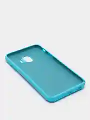 Голубой защитный силиконовый чехол Silikone Cover для Samsung J4 2018