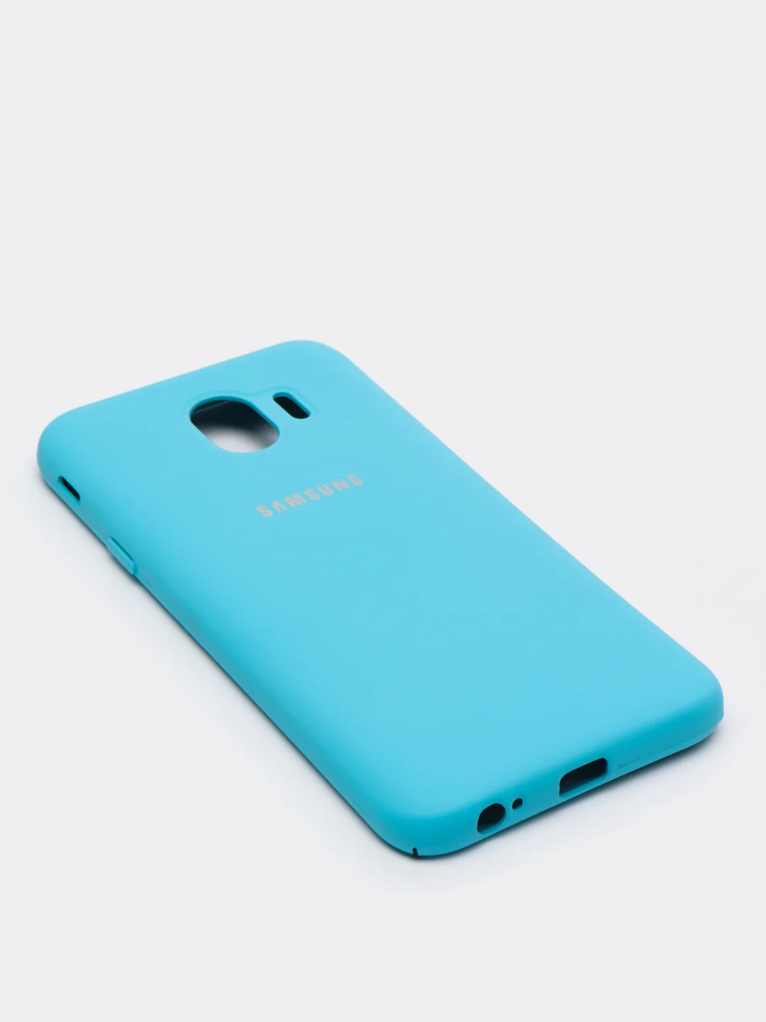 Голубой защитный силиконовый чехол Silikone Cover для Samsung J4 2018