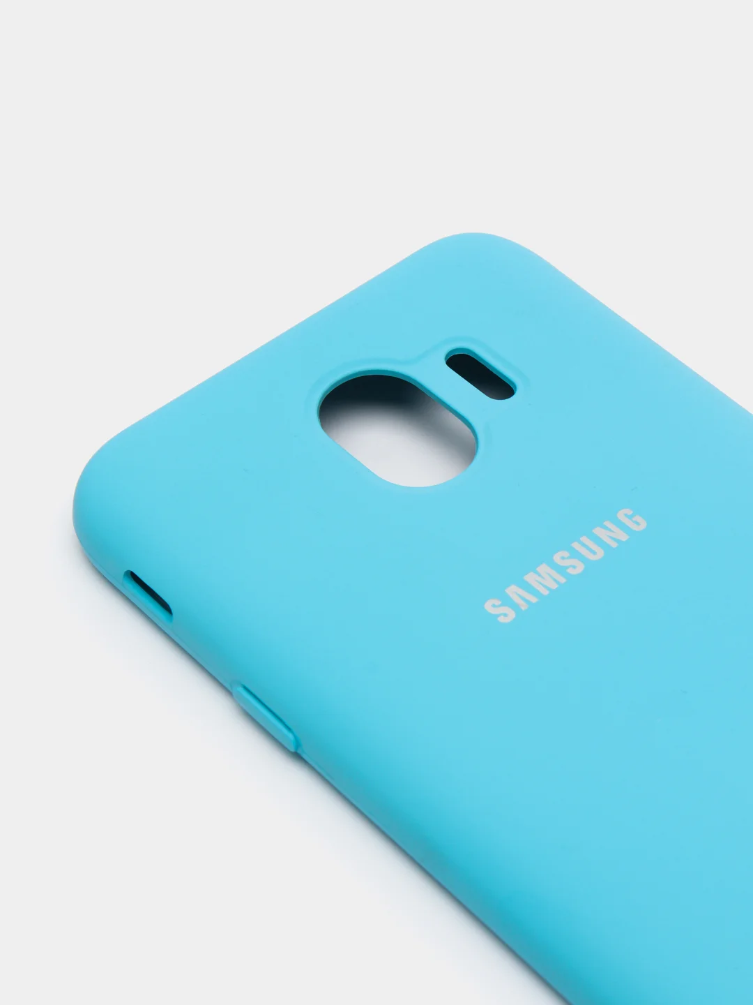 Голубой защитный силиконовый чехол Silikone Cover для Samsung J4 2018