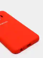 Алый защитный силиконовый чехол Silikone Cover для Samsung J4 2018