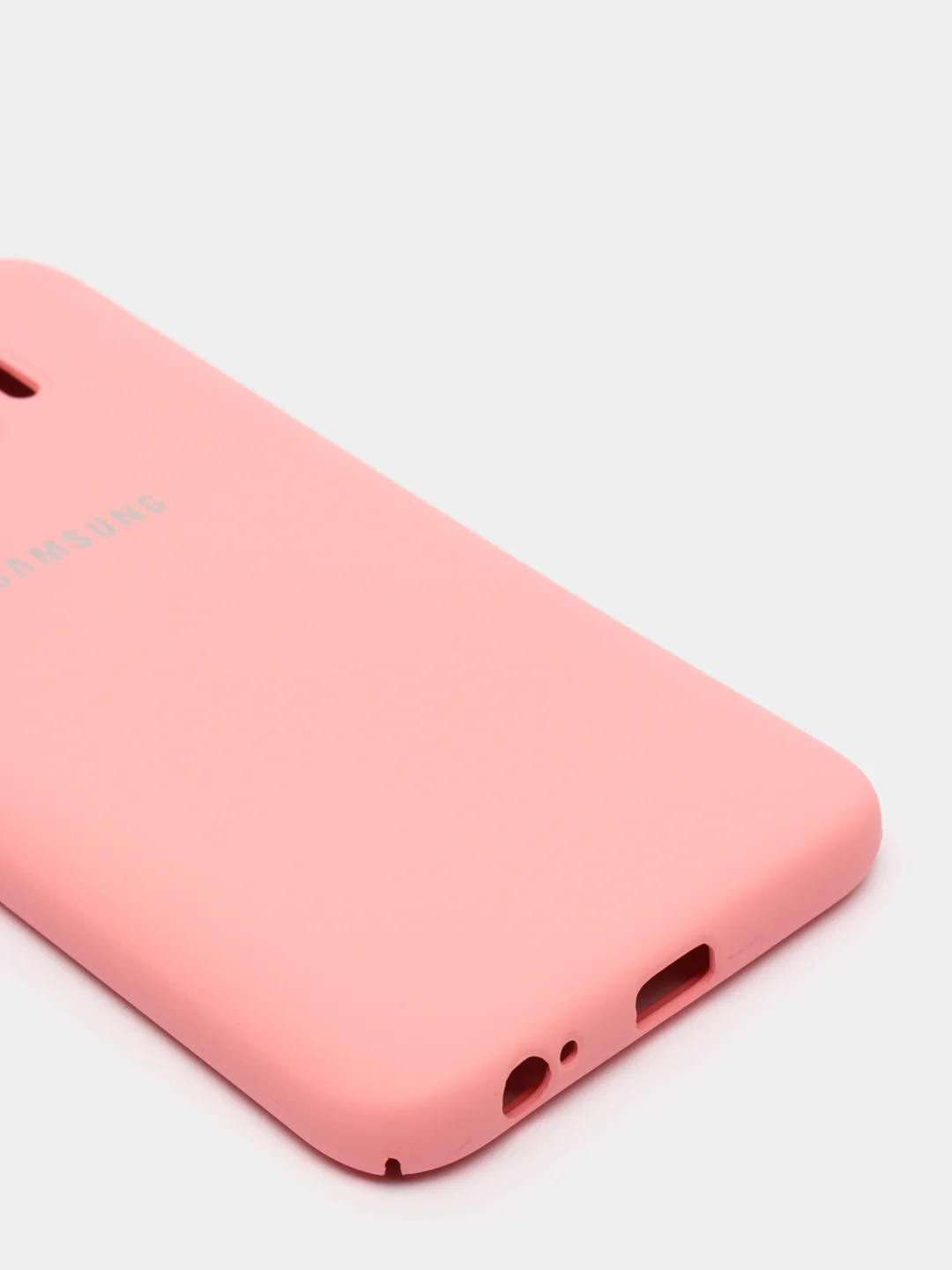 Розовый защитный силиконовый чехол Silikone Cover для Samsung J4 2018
