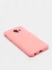 Розовый защитный силиконовый чехол Silikone Cover для Samsung J4 2018