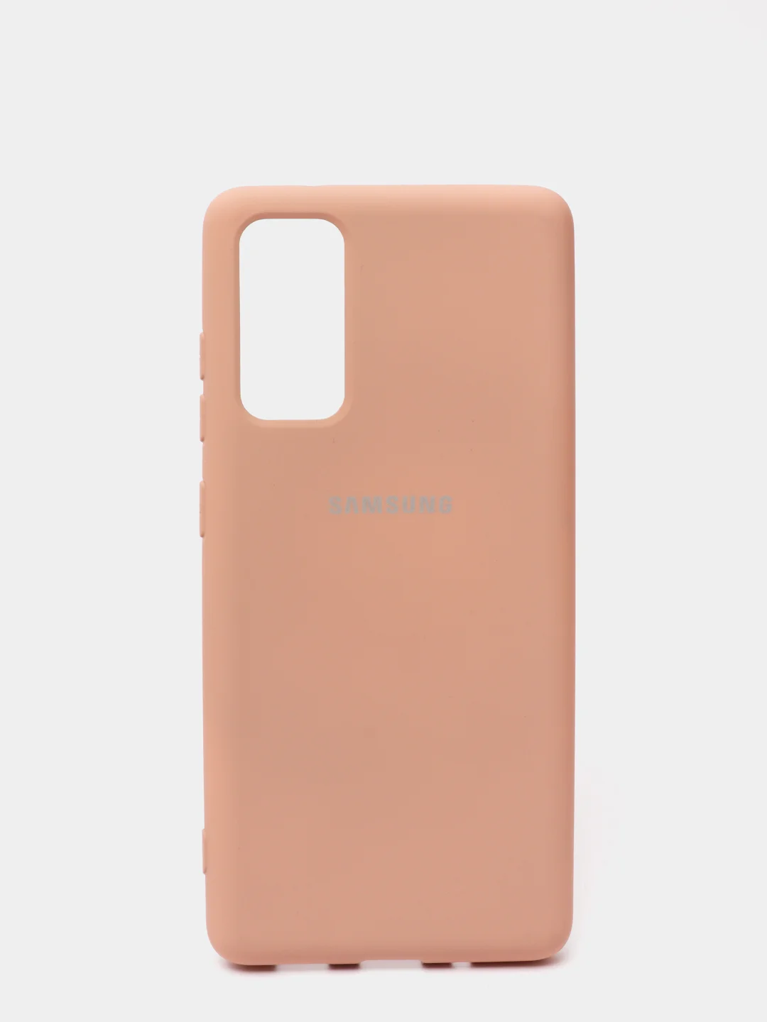 Бежевый меланж защитный силиконовый чехол Silikone Cover для Samsung S20FE/S20LITE