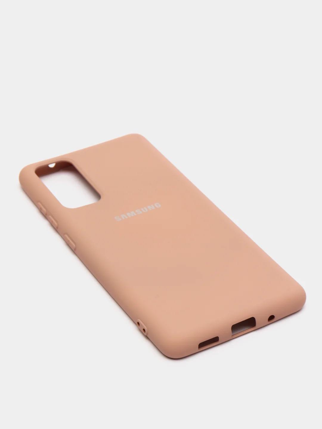 Бежевый меланж защитный силиконовый чехол Silikone Cover для Samsung S20FE/S20LITE