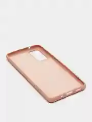 Бежевый меланж защитный силиконовый чехол Silikone Cover для Samsung S20FE/S20LITE