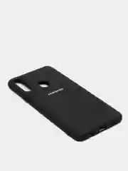 Черный защитный силиконовый чехол Silikone Cover для Samsung A20S