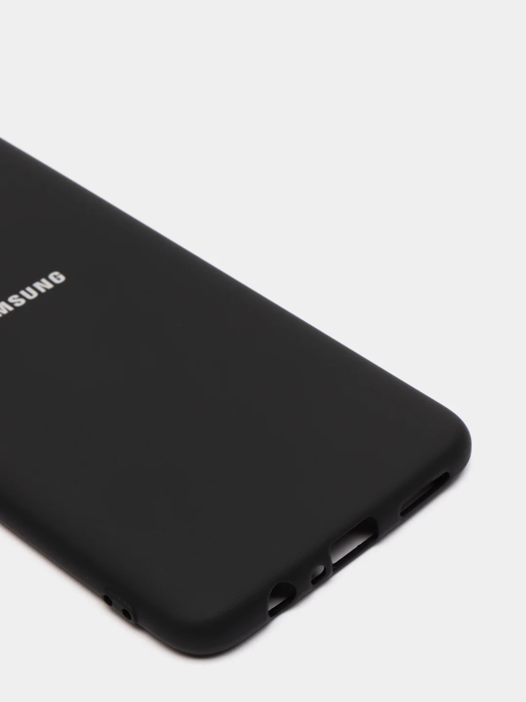 Черный защитный силиконовый чехол Silikone Cover для Samsung A20S