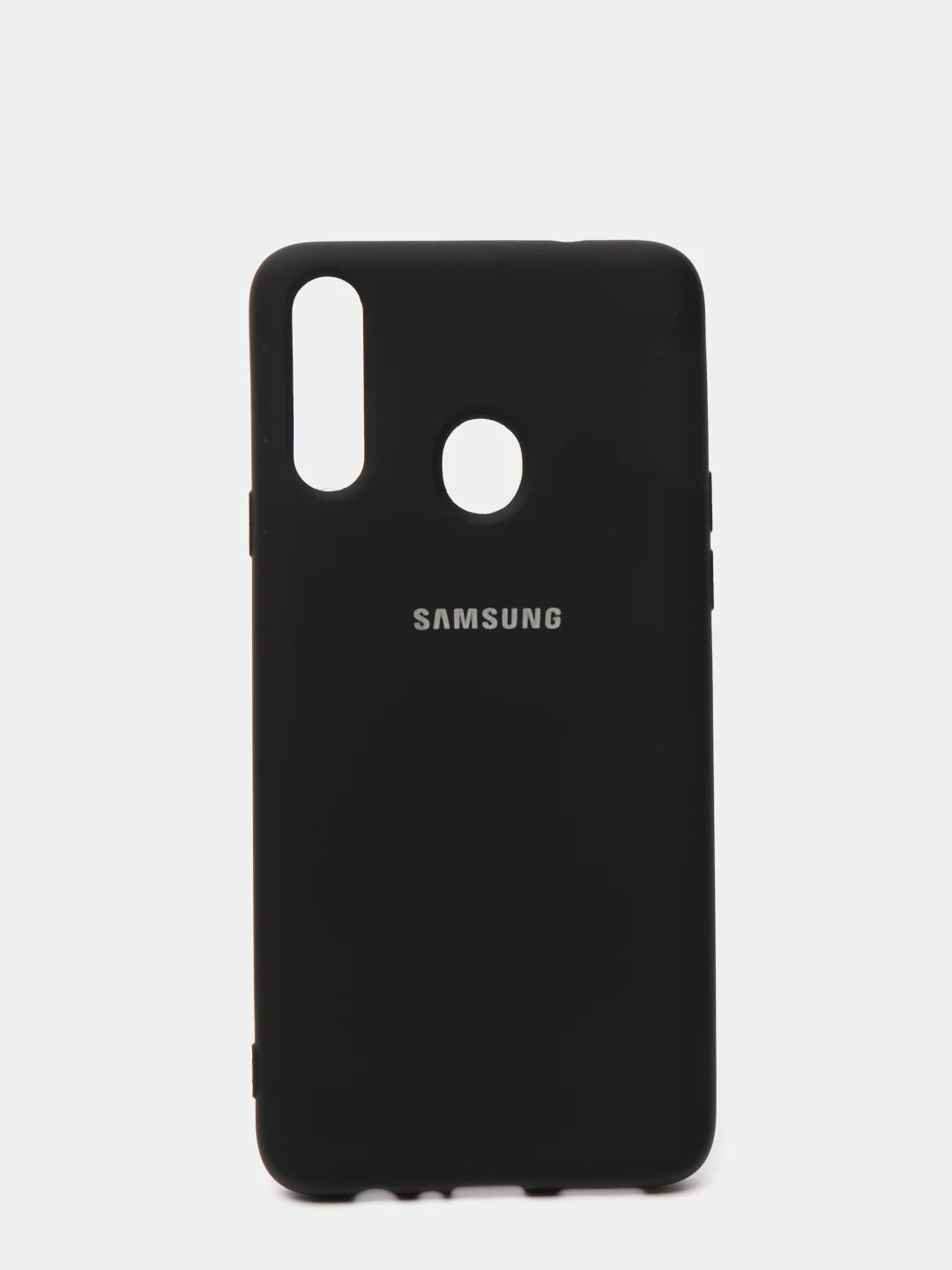 Черный защитный силиконовый чехол Silikone Cover для Samsung A20S