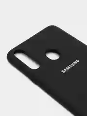 Черный защитный силиконовый чехол Silikone Cover для Samsung A20S