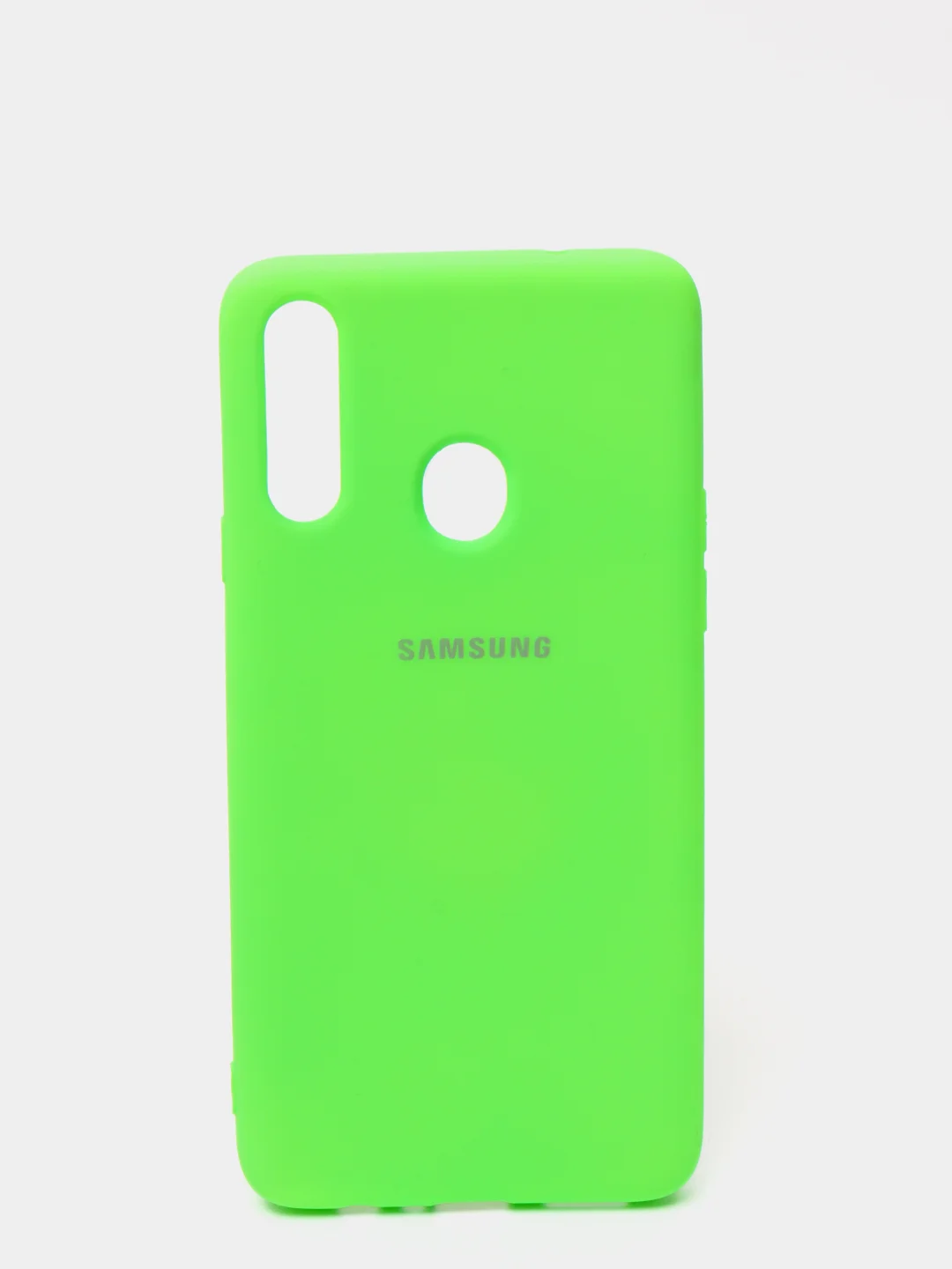 Салатовый защитный силиконовый чехол Silikone Cover для Samsung A20S