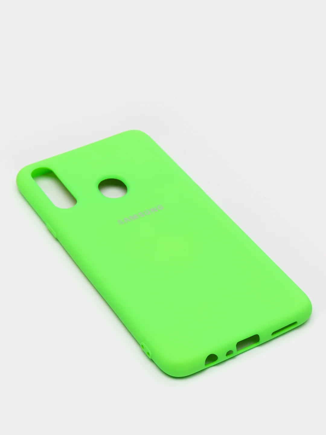 Салатовый защитный силиконовый чехол Silikone Cover для Samsung A20S