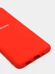 Алый защитный силиконовый чехол Silikone Cover для Samsung S20 PLUS