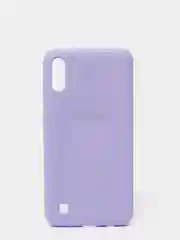 Сиреневый защитный силиконовый чехол Silikone Cover для Samsung M10