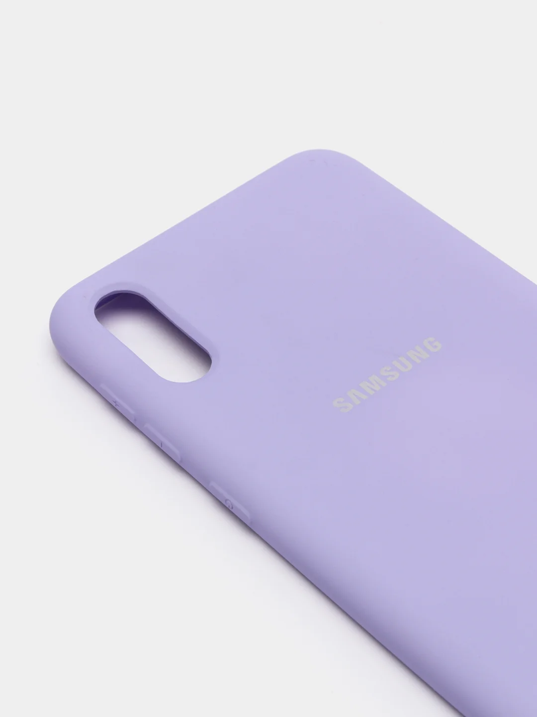 Сиреневый защитный силиконовый чехол Silikone Cover для Samsung M10