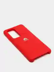 Бордовый защитный силиконовый чехол Silicone Cover HUAWEI P40 PRO