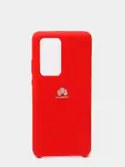 Бордовый защитный силиконовый чехол Silicone Cover HUAWEI P40 PRO