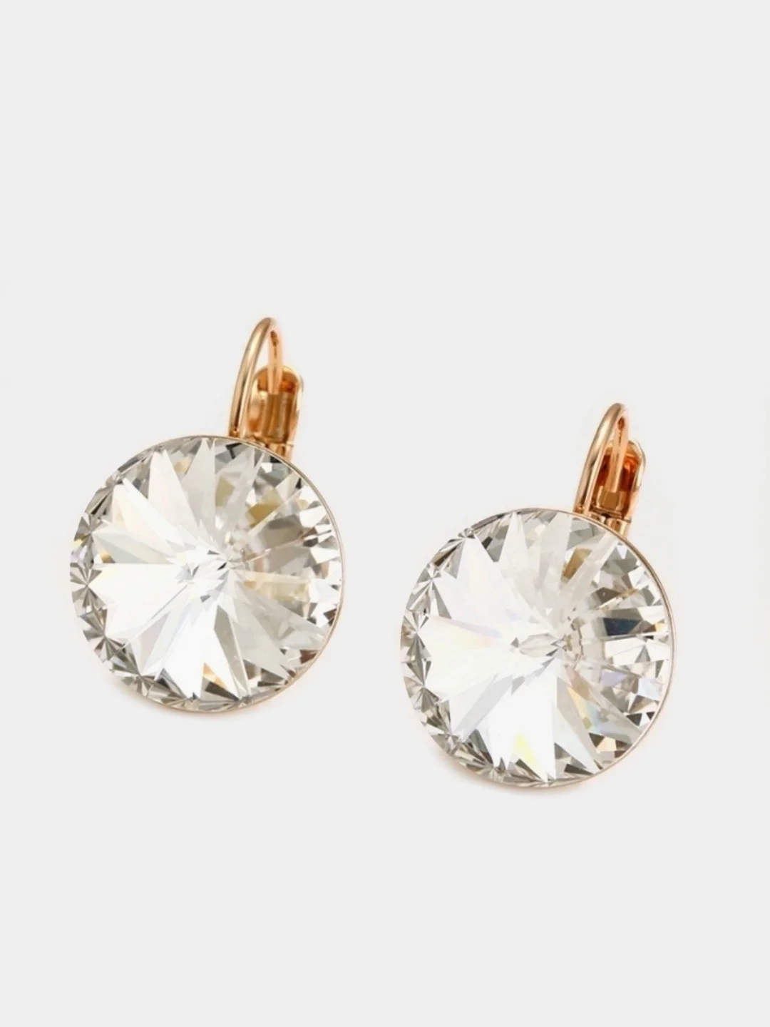 Белый серьги Xuping, серьги Swarovski, серьги Сваровски,серьги с кристаллами