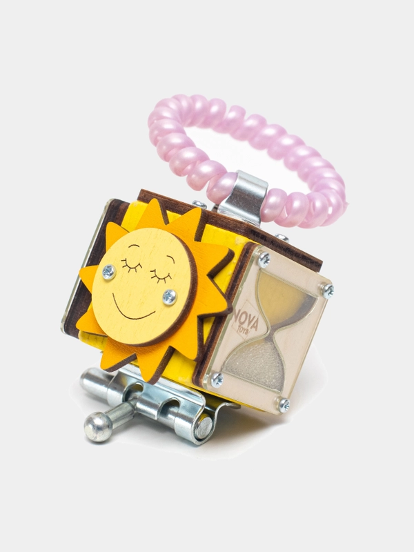 Бизикубик Мини NOVA Toys/ Развивающие игрушки/ Деревянные для малышей / Дорожный Бизиборд
