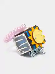 Синий бизикубик Мини NOVA Toys/ Развивающие игрушки/ Деревянные для малышей / Дорожный Бизиборд