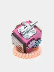 Тёмно-розовый бизикубик Мини NOVA Toys/ Развивающие игрушки/ Деревянные для малышей / Дорожный Бизиборд
