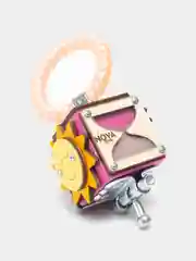 Тёмно-розовый бизикубик Мини NOVA Toys/ Развивающие игрушки/ Деревянные для малышей / Дорожный Бизиборд