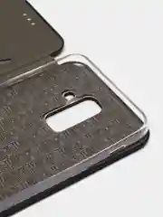 Черный чехол книжка Samsung Galaxy A6 Plus 2018 / J8 2018