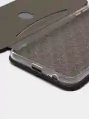 Черный чехол книжка Samsung Galaxy A6 Plus 2018 / J8 2018