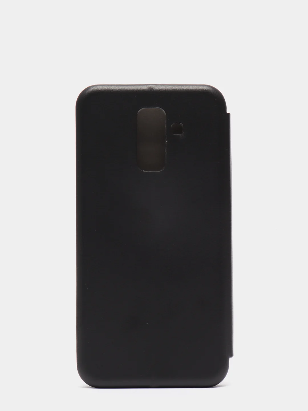Черный чехол книжка Samsung Galaxy A6 Plus 2018 / J8 2018